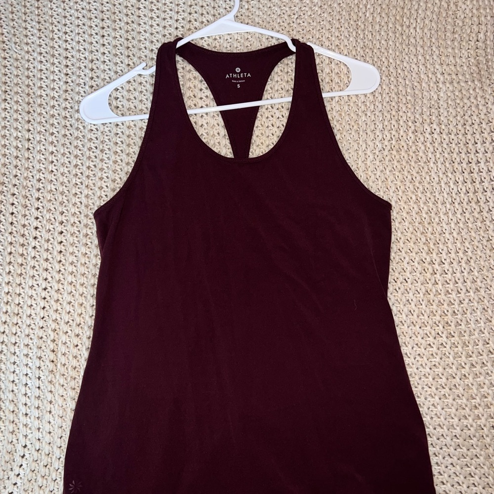 Athleta Women's Burgundy Athletic Tank Top